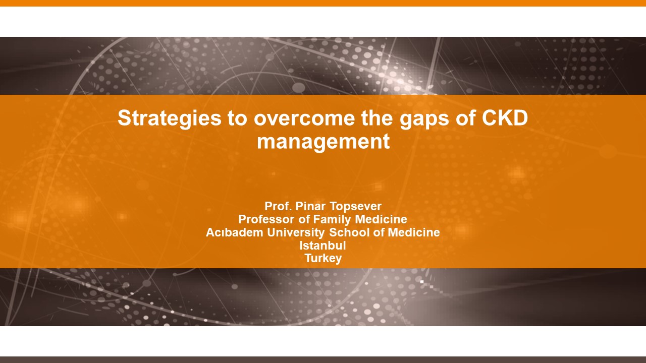 CKD in Primary Care Diagnosis and Treatment Topsever, Pinar (Prof